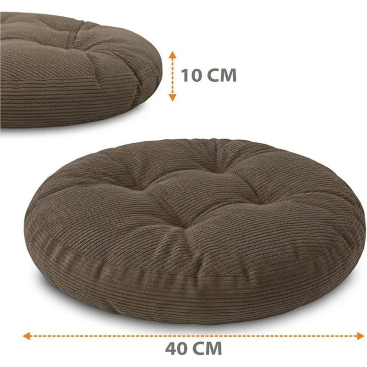 Amazinggirl Stuhlkissen Sitzkissen rund 40 cm Kissen Sitzpolster Sitzauflage Polster für Stuhl – Bild 2