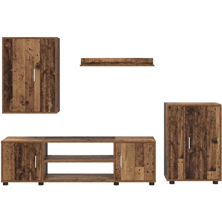 vidaXL TV-Schrankset 140 x 40 x 33 cm Altholz 3397902 – Bild 9