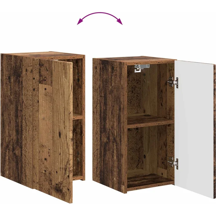 vidaXL TV-Schrankset 5 pcs Altholz Holzwerkstoff 3409103 – Bild 12