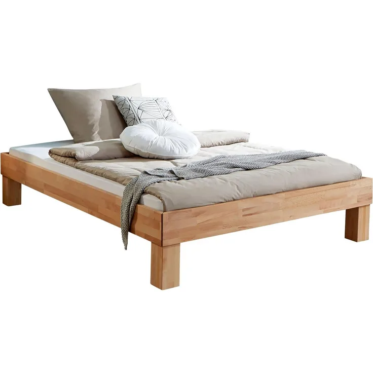 Futonbett Manuela, ohne Kopfteil, 180x200 Buche massiv geölt