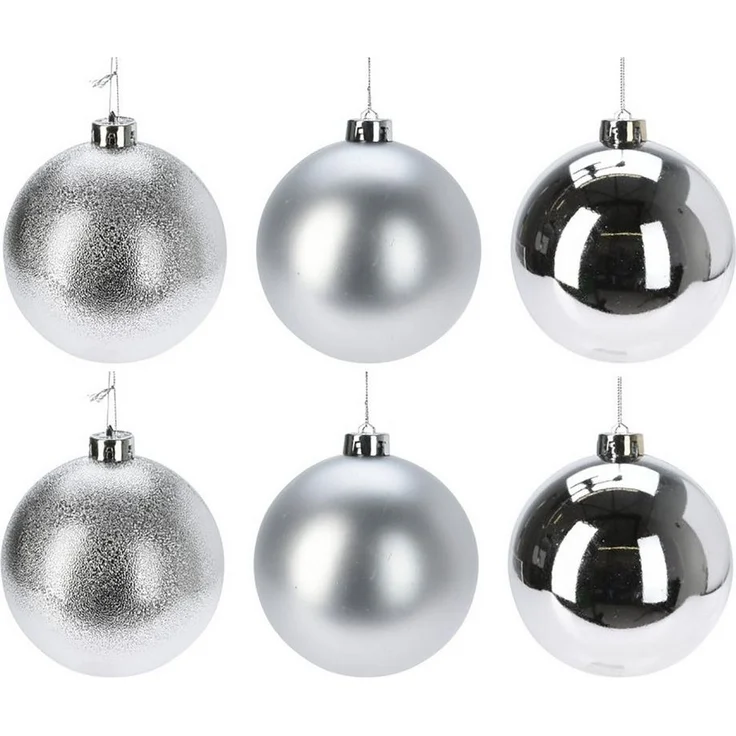 Annastore Weihnachtsbaumkugel Weihnachtskugeln aus Kunststoff zum Hängen - Wetterfest Outdoor, Christbaumkugeln für draußen, Weihnachtkugeln – Bild 1