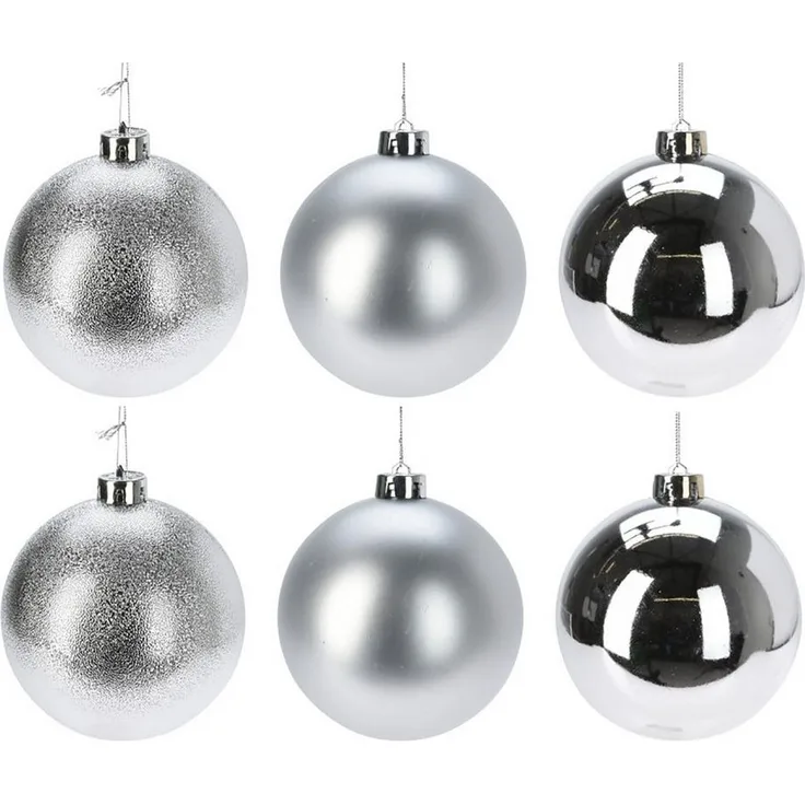 Annastore Weihnachtsbaumkugel Weihnachtskugeln aus Kunststoff zum Hängen - Wetterfest Outdoor, Christbaumkugeln für draußen, Weihnachtkugeln