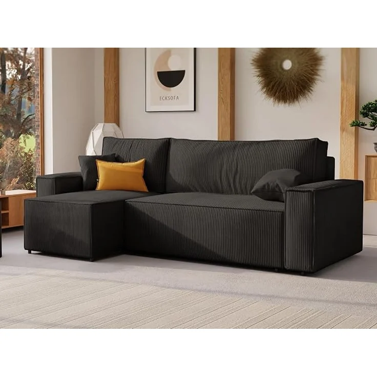 Modernes Ecksofa mit Schlaffunktion und geräumigem Stauraum – Bild 2