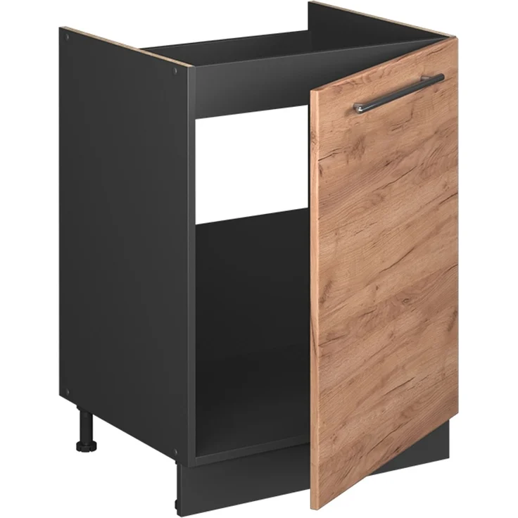 Spülenunterschrank Fame-Line Goldkraft Eiche/Anthrazit 60 cm Vicco – Bild 6