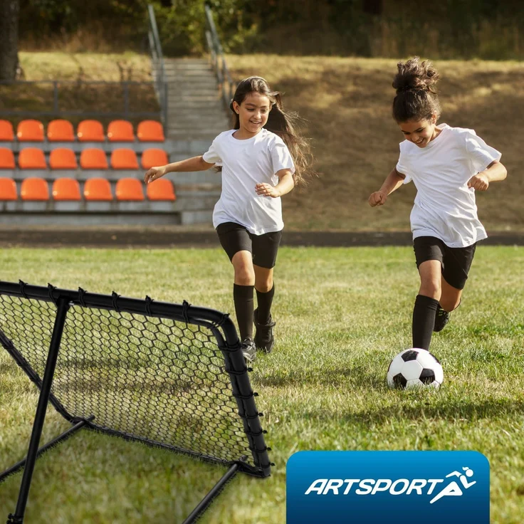 ArtSport 'Power Pass' Fußball Rebounder, verstellbar, Stahl schwarz, 100x100 cm – Bild 7