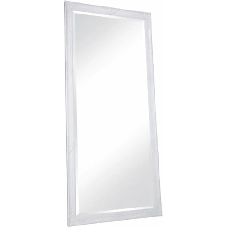 dasmöbelwerk Wandspiegel Wandspiegel Barock Weiß 180x80 XL Spiegel Antik-Stil Ganzkörperspiegel, Spiegelfläche mit edlem Facettenschliff – Bild 3