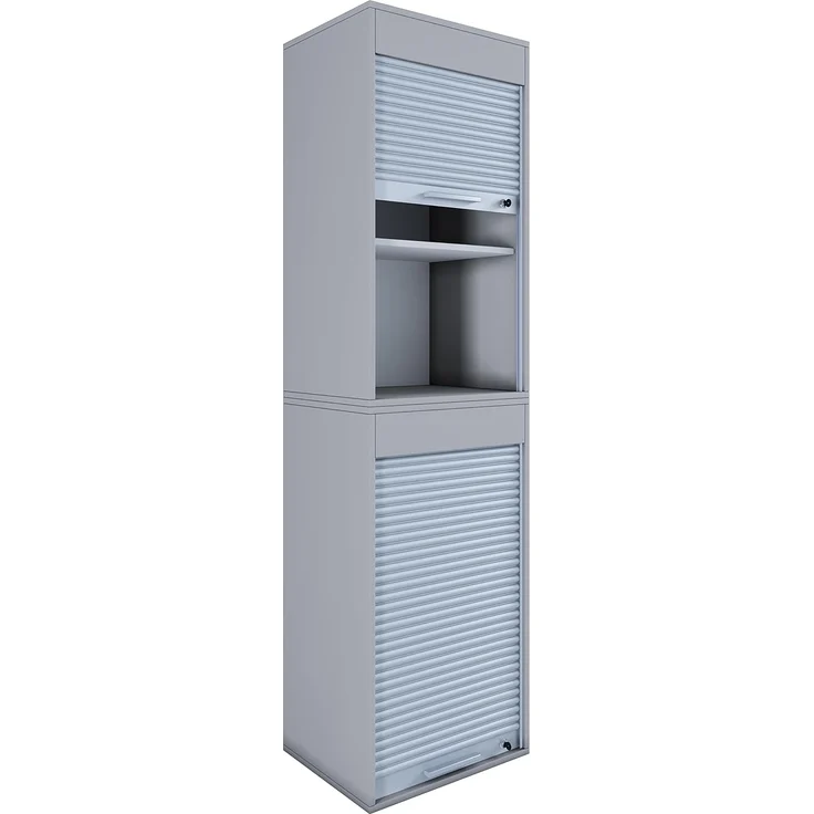VCM Aktenschrank Holz Büroschrank Aktenschrank Rollladen Aktos XL (1-St) – Bild 5