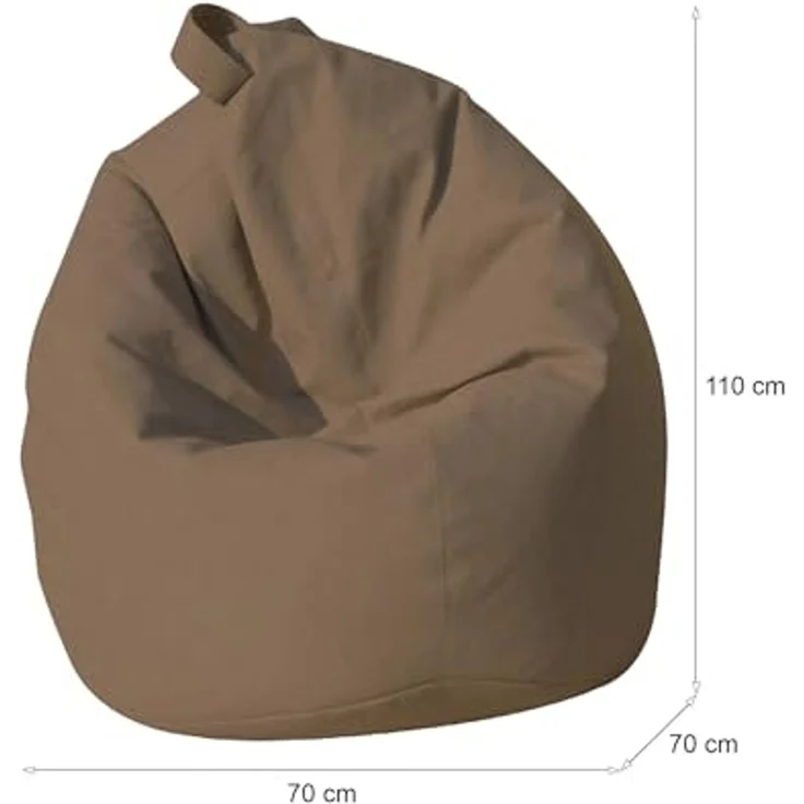 Talamo Italia - Eleganter Schlafsack, Farbe: Beige, Maße: 80 x 120 x 80 cm – Bild 2