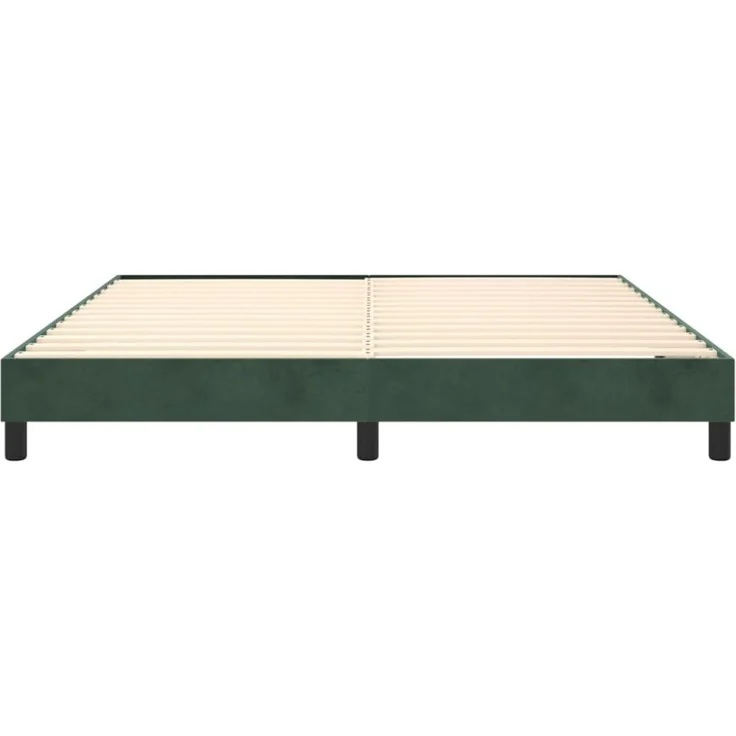 vidaXL Boxspringbettgestell Dunkelgrün 180x200 cm Samt 3120787 – Bild 5
