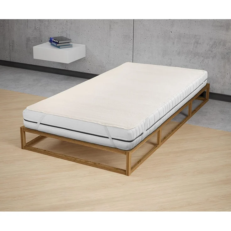 Sleep & Protect Molton-Matratzenauflage 0808301, natur, 1x 150x200 cm – Bild 4