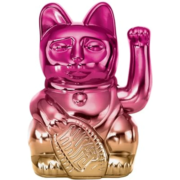 Donkey Winkekatze Player Two Lucky Cat Shiny Pink/Yellow – Bild 3