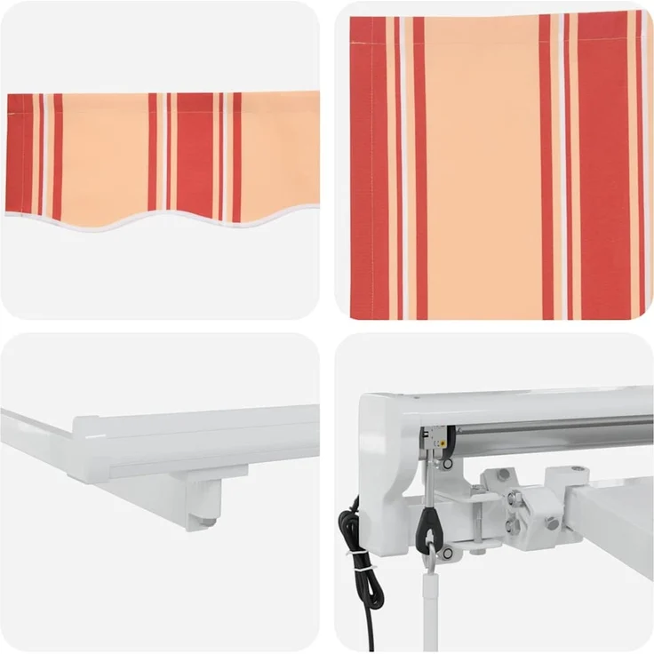 vidaXL Markisenrahmen Mehrfarbig 400 x 200 cm 3329830 – Bild 7