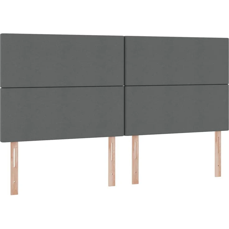 vidaXL LED-Speicherbett mit Matratze Dunkelgrau 200 x 200 cm Stoff 3372376 – Bild 10