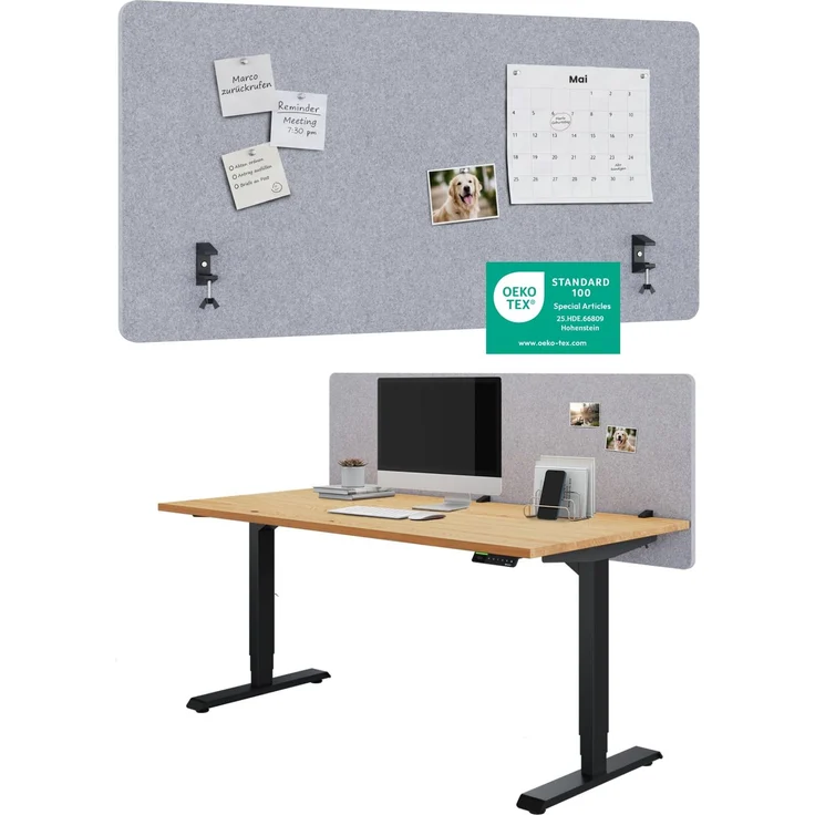 Ergotopia Focus Pure Schreibtisch Trennwand – Bild 1