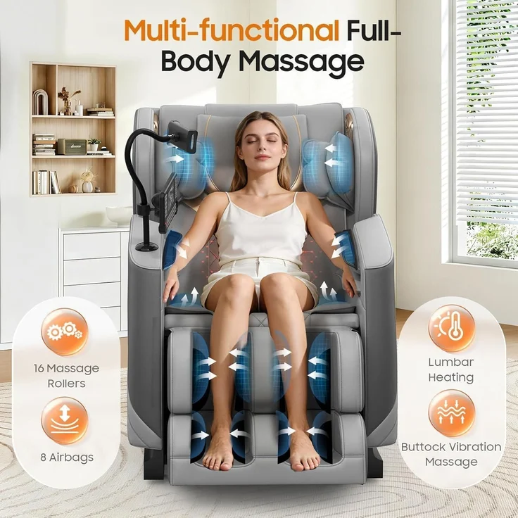 Massagesessel Ganzkorpersessel mit 16 Rollen 8 – Bild 5