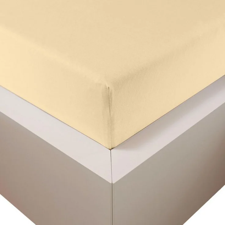 Traumschloss Spannbettlaken Premium Plus, Jersey, Gummizug: rundum, (1 Stück), 260g/m², 47,5% Mako Baumwolle, 47,5% Lyocell, 5% Elasthan – Bild 4