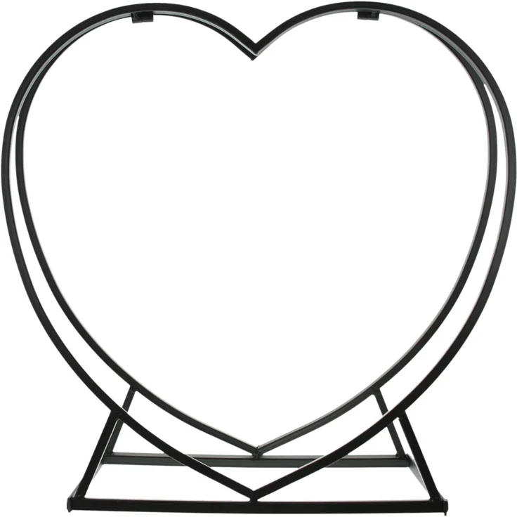 Kaminholzregal "Herz" Holz Aufbewahrungsregal Regal Standregal Kaminholz Deko – Bild 1