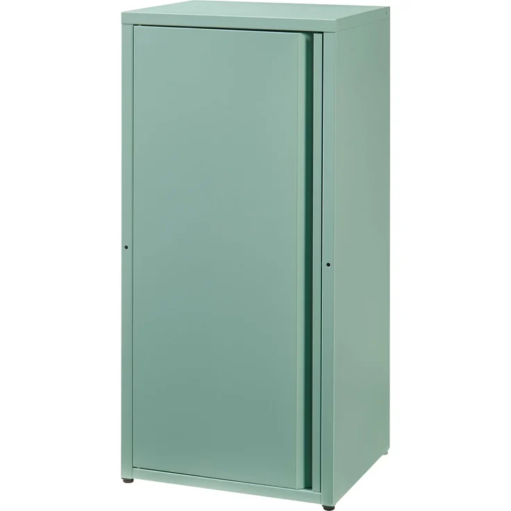 [en. casa] 'Burlöv' Metallschrank, Stahl, 88 x 40 x 35 cm, Mintgrün – Bild 2