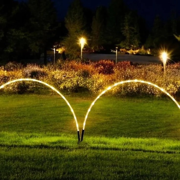 LED-Zaunleuchte 96 warmweiße LED – Bild 2