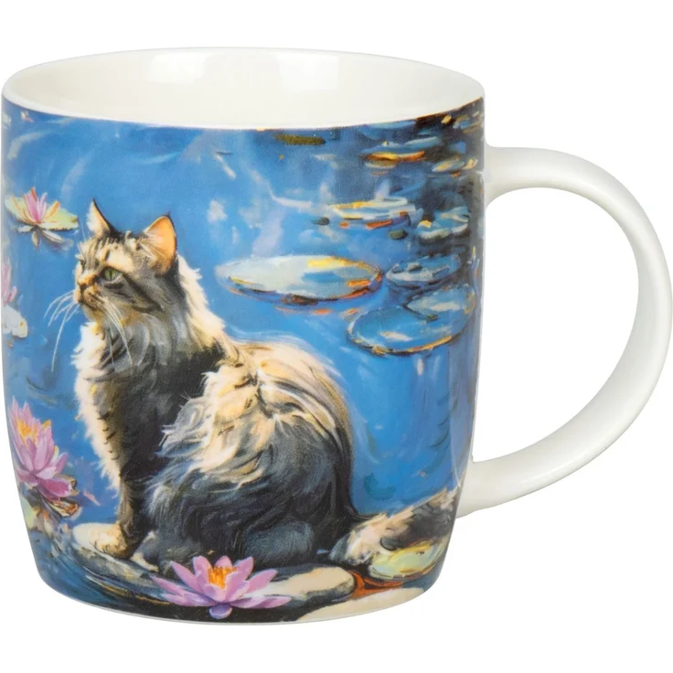 KÖNITZ 1172753060 Becher Arty Animals Monet's Cat 390 ml aus Bone China Porzellan / Monets Katze – Bild 1