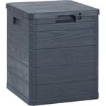 vidaXL Garten-Aufbewahrungsbox 90 L Anthrazit 45684