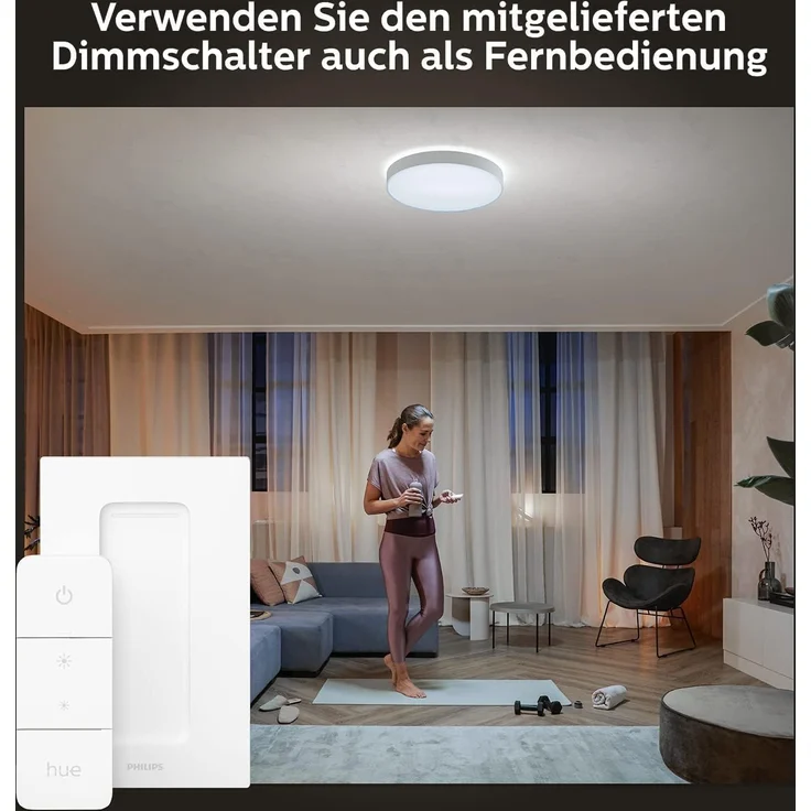 Philips Hue Enrave, extra große Deckenleuchte (Weiß) – Bild 4