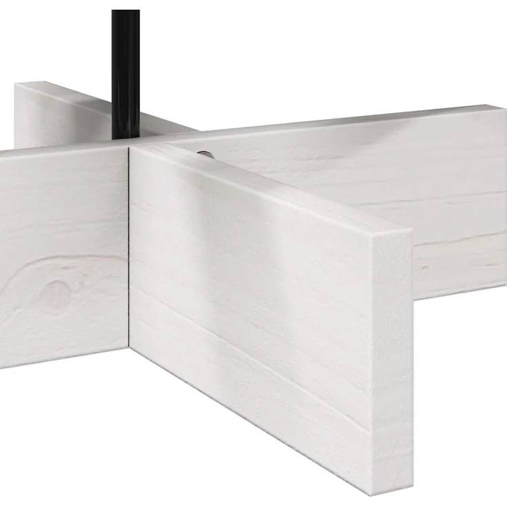 vidaXL Weihnachtsbaum zum Schmücken Weiß 80 cm Massivholz Kiefer 858202 – Bild 5