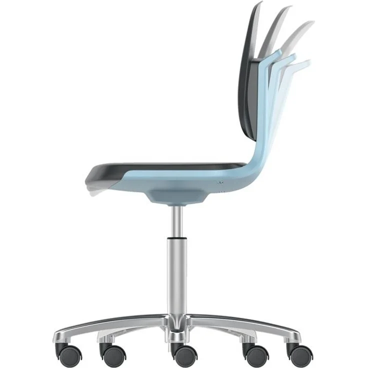 Stuhl Labsit 2 blau Integr. Schaum,m. Rollen – Bild 6