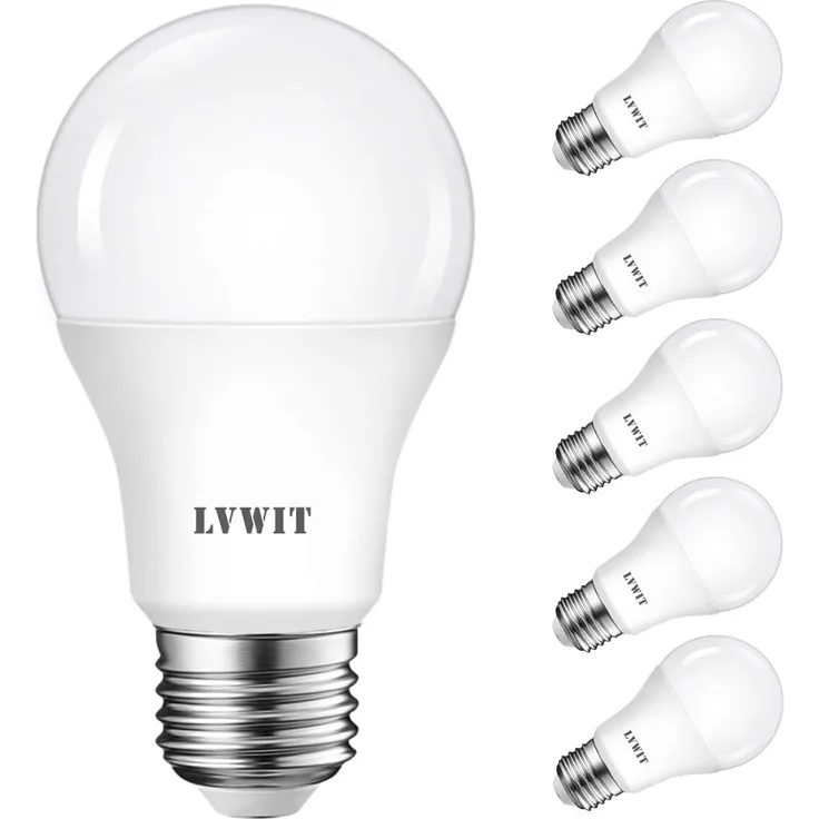 LVWIT 8W E27 LED Glühbirne 4000K Neutralweiß, Ersatz für 60W Glühlampe, ultrahell 806 lm, matt (6er Pack)