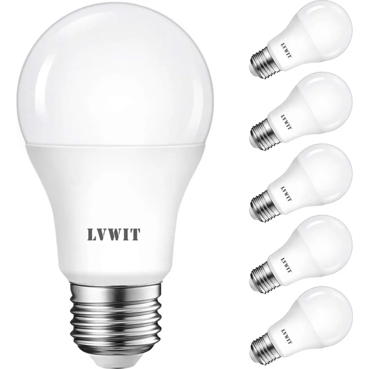 LVWIT 8W E27 LED Glühbirne 4000K Neutralweiß, Ersatz für 60W Glühlampe, ultrahell 806 lm, matt (6er Pack)