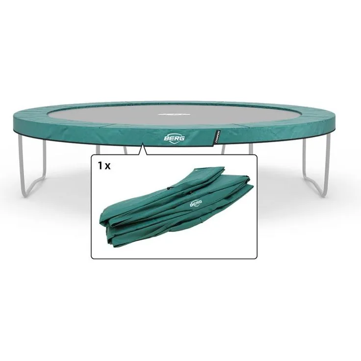 BERG Ersatzteil Schutzrand 380 cm rund grün - Champion Regular Federabdeckung für Trampolin