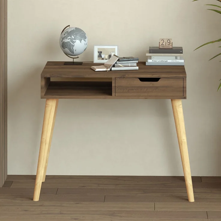 Skye Decor 'Offer - Antique Walnut, Wooden' Schreibtisch, Antik-Walnuss / Holz, 90 x 80 x 60 cm – Bild 2