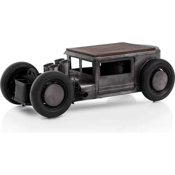 Couchtisch Car 160cm - Eleganz & Funktion, BxHxT: 160x50x65 cm, recyceltes Mangoholz, Metallkörper - Ideal für modernes Wohnen - massivum