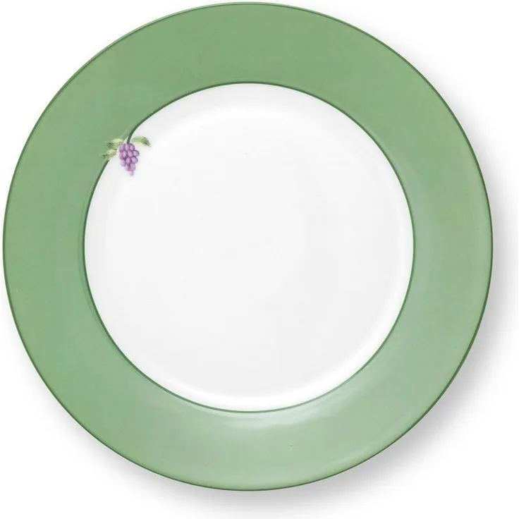 PiP Studio Frühstücksteller Lily&Lotus Uni Light Green Frühstücksteller 21cm