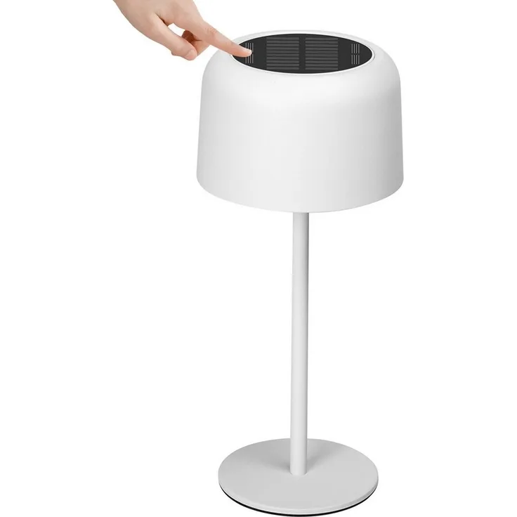 Aigostar Schreibtischlampe LED Tischlampe Kabellos Solarladung und USB-Aufladung, Touch Dimmbare