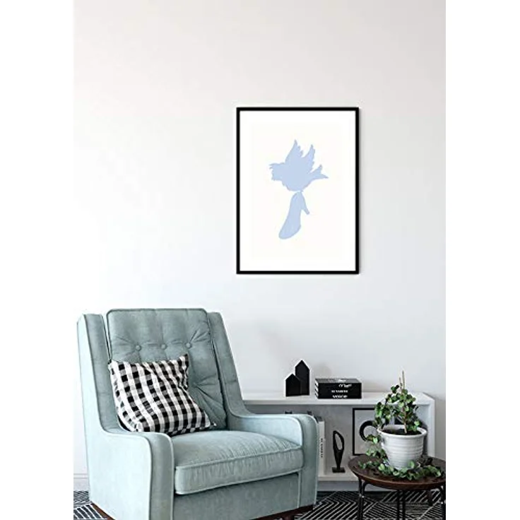 Komar Disney Wandbild Cinderella Bird, Kunstdruck für Kinderzimmer, Größe 50x70cm, ohne Rahmen, fotorealistischer Druck auf Premium-Poster Fotopapier, Made in Germany – Bild 4