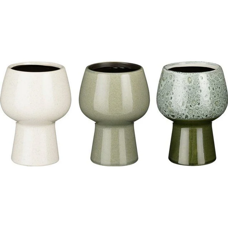 Mica Keramik Blumentopf Ø 12 x H 16,5 cm sortiert – Bild 2
