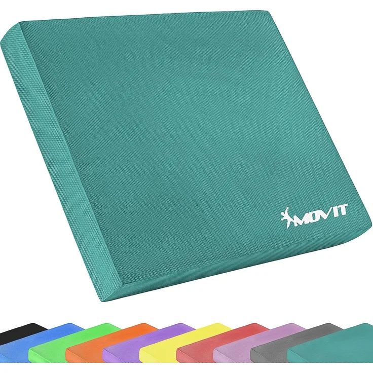 MOVIT Balanceboard Balance Pad Dynamic Base, 50 x 40 x 6 cm, Training für Gleichgewicht und Koordination, Balancekissen, 10 Farben