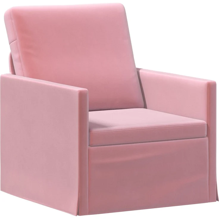 vidaXL Einzelsofa Rosa 70 x 81 x 82 cm Samt (V) 42041025 – Bild 1