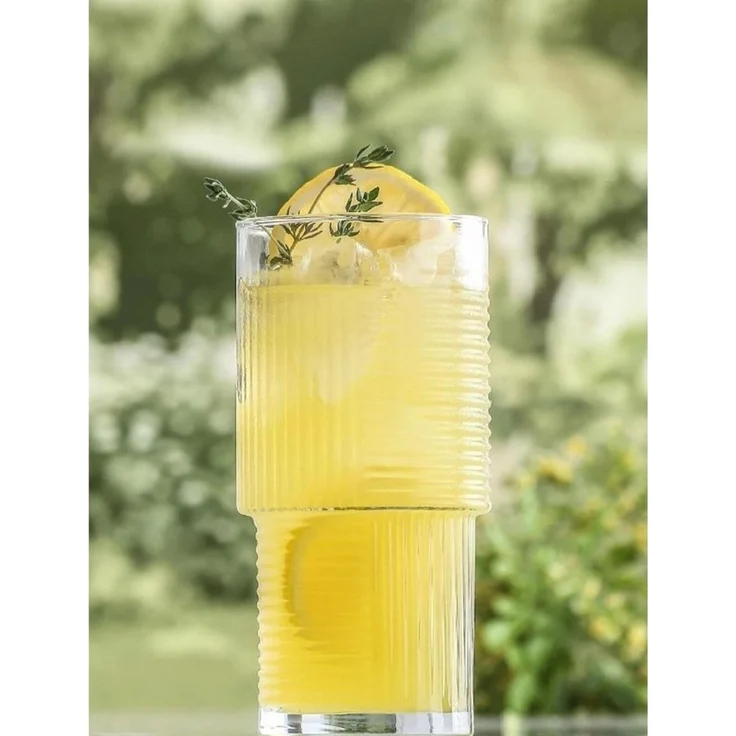 LAV Helen 3-teiliges Gläser-Set - Elegantes Riffle-Design 515 ml – Bild 5