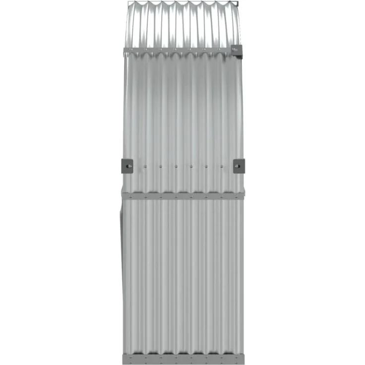 vidaXL Kaminholzunterstand Silbern 120x45x140 cm Verzinkter Stahl 364591 – Bild 7