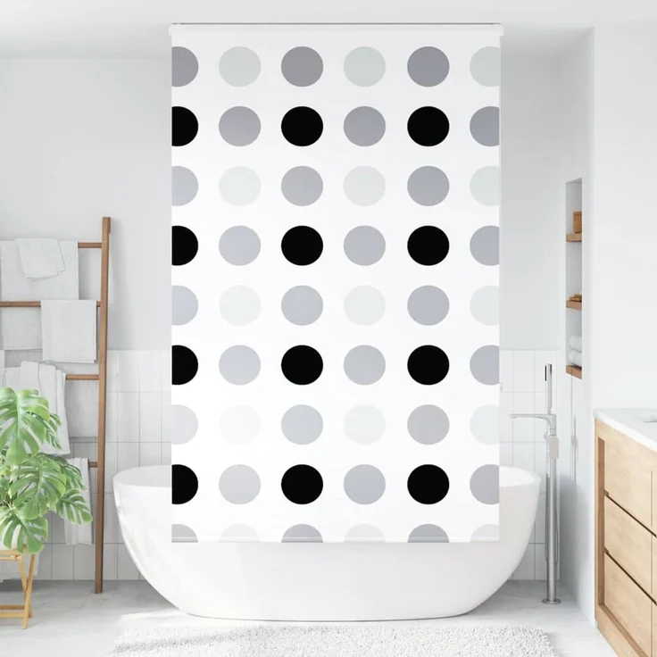 vidaXL Duschrollo mit Kassette 140x240 cm Stoffbreite 136 cm 4014961 – Bild 2