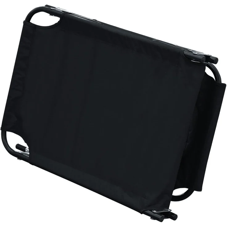 Outsunny Gartenliege Sonnenliege mit Lesefenster Gesichtsöffnung, Dreibeinliege, 1 St, Relaxliege, Schwarz L190 x B56 x H28 cm – Bild 9