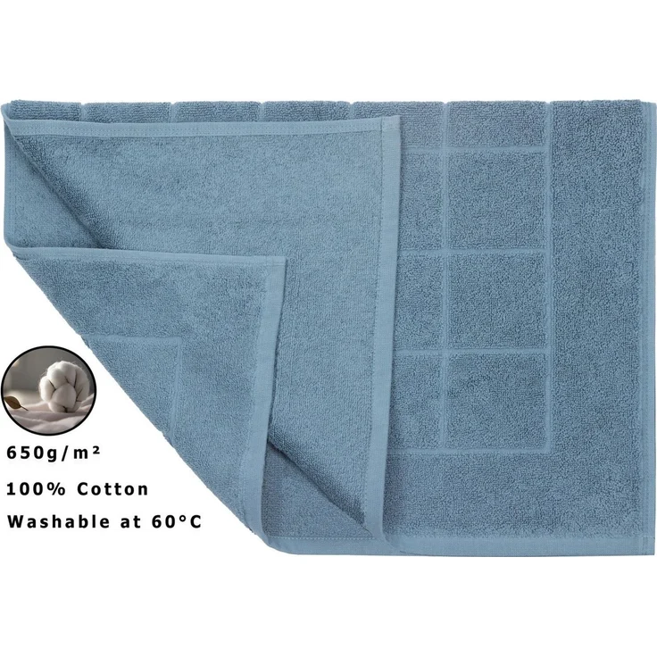 Betz Badematte Badvorleger Berlin Größe 50x70 cm Qualität 650 g/m², beidseitig nutzbar, Baumwolle, maschinenwäsche – Bild 3