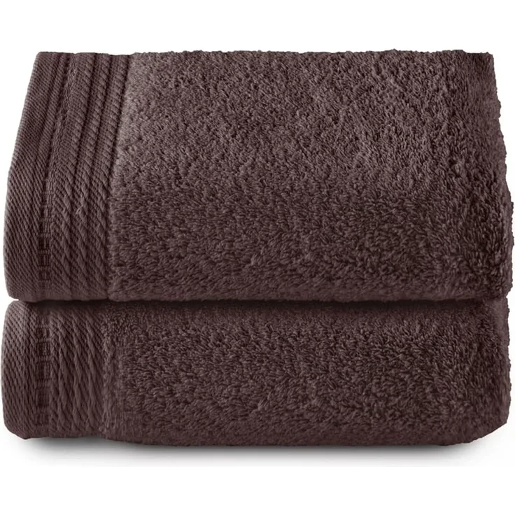 Top Towel - Premium - Große Badetücher - Badetücher - 2 Handtücher - 50 x 100 cm - 100 % Baumwolle - 600 Gramm - Braun