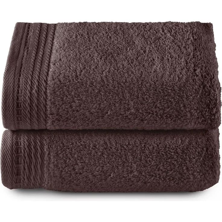 Top Towel - Premium - Große Badetücher - Badetücher - 2 Handtücher - 50 x 100 cm - 100 % Baumwolle - 600 Gramm - Braun