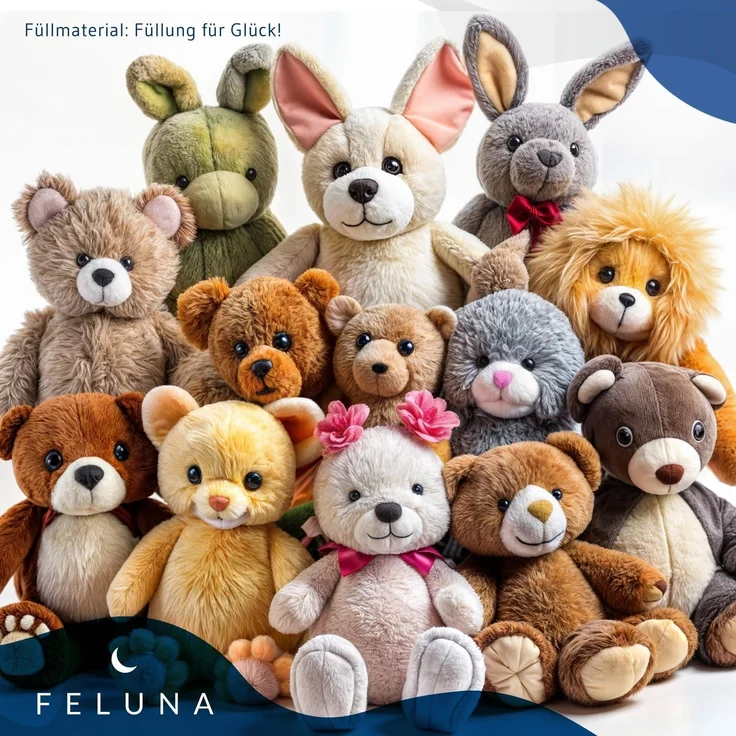 Feluna Kissenfüllung Flauschiges Polyester Füllmaterial, Füllwatte für Kissen, Stofftier- & Bastelwatte – Bild 6