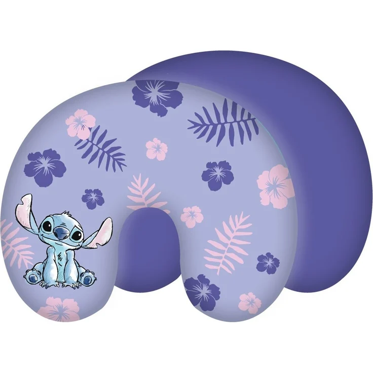 Disney Reisekissen Disney Lilo und Stitch Nackenkissen Reisekissen Nackenhörnchen 28 x 33 – Bild 1