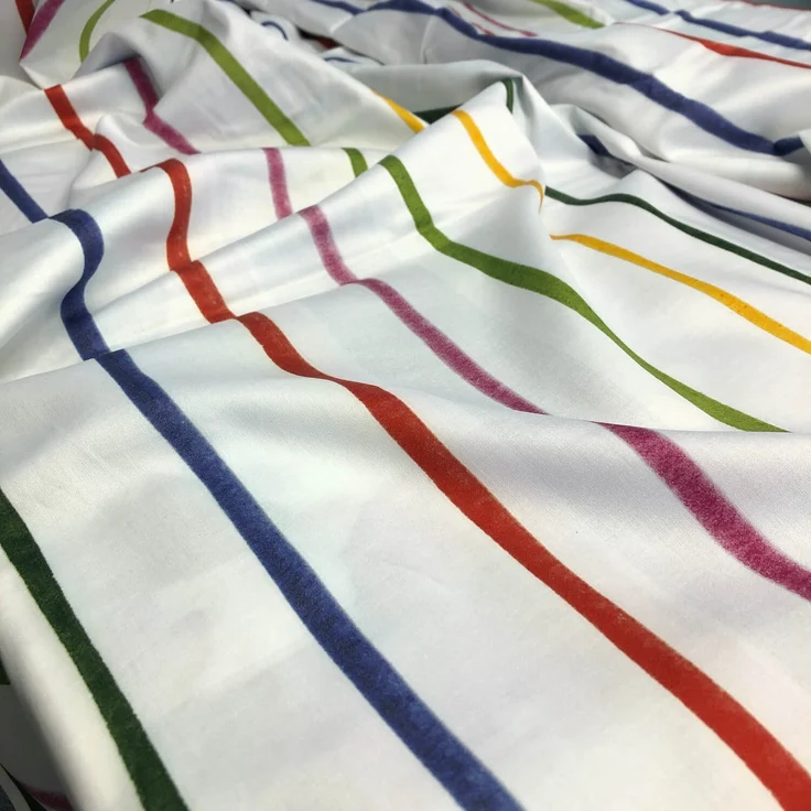 Estella Bettwäsche Aquarell 4703 985 multi Mako Satin 200 x 200 + 2x 80 x 80 cm – Bild 7