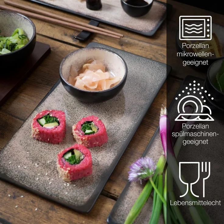 Moritz & Moritz VIDA 29tlg Sushi Set Beige – Bild 3